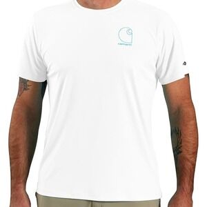 Carhartt Force Sun Defender Lightweight Short Sleeve Men's L White NWT